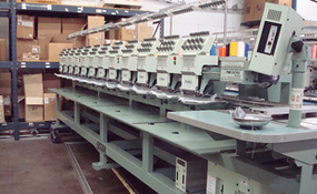 ID#1214 - Tajima TME DC912 Commercial Embroidery Machine.  Year 1997 : 12 : 9 - www.TheEmbroideryWarehouse.com